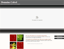 Tablet Screenshot of domaine-calvel.com